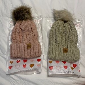 Brand new , never worn beautiful soft winter snow hats. Inside extremely soft